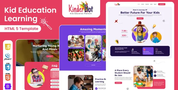 Kinderdot - Education Website project preview