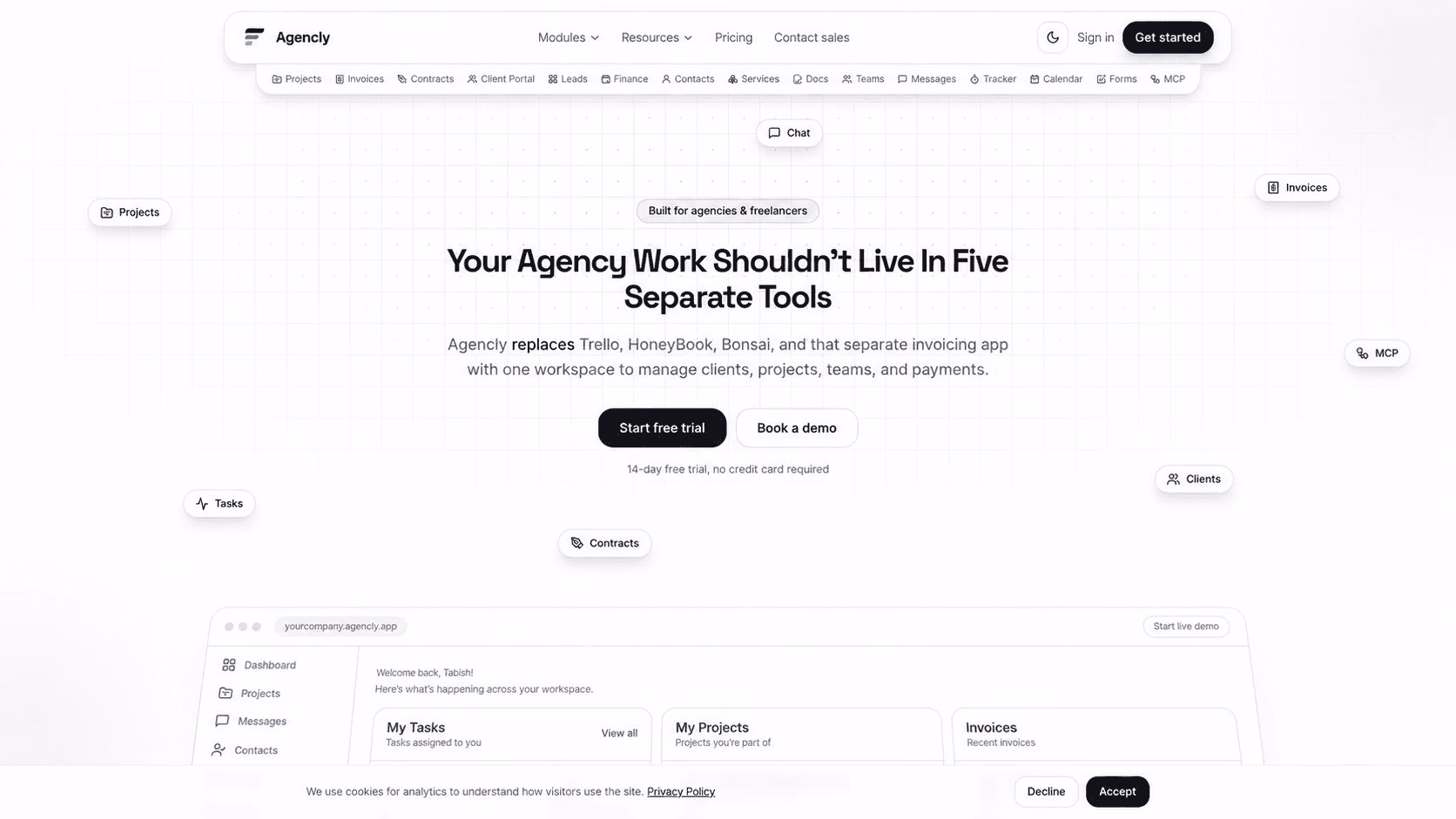 Agencly - Agency Operating System & Management Software project preview