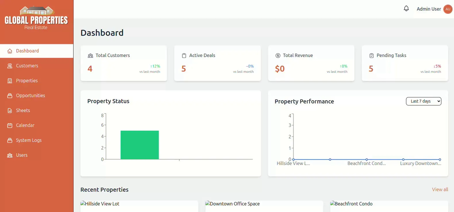 CRM Real Estate - Property Management System project preview