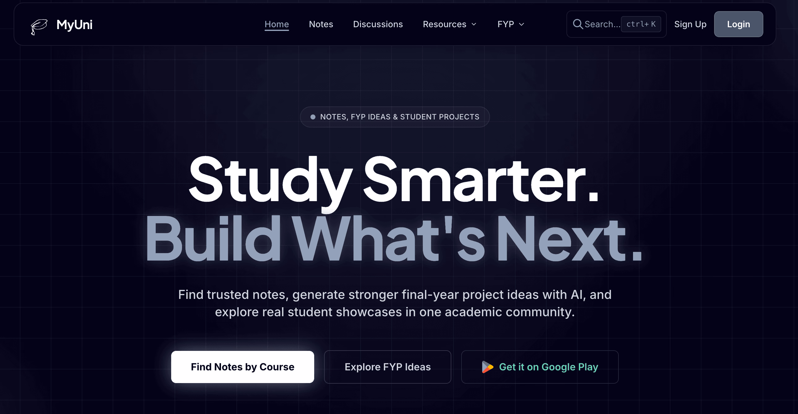 MyUni - University Community Platform project preview